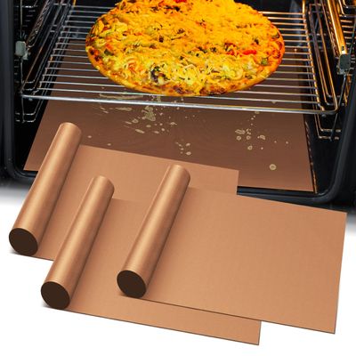 3 Pack Heavy Duty Oven Cover - 23.6"x 15.7" Non-Stick Reusable Liner for Electric, Gas, Toaster Ovens, BBQ - BPA & PFOA Free