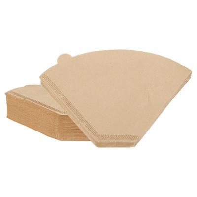 uxcell 200 Count 4 Cone Coffee Filters, Size 103 Disposable Paper Percolator Coffee Filters Natural Unbleached Wood Fiber,Suitable for Pour Over Coffee Filter Drip Coffee Maker Brown