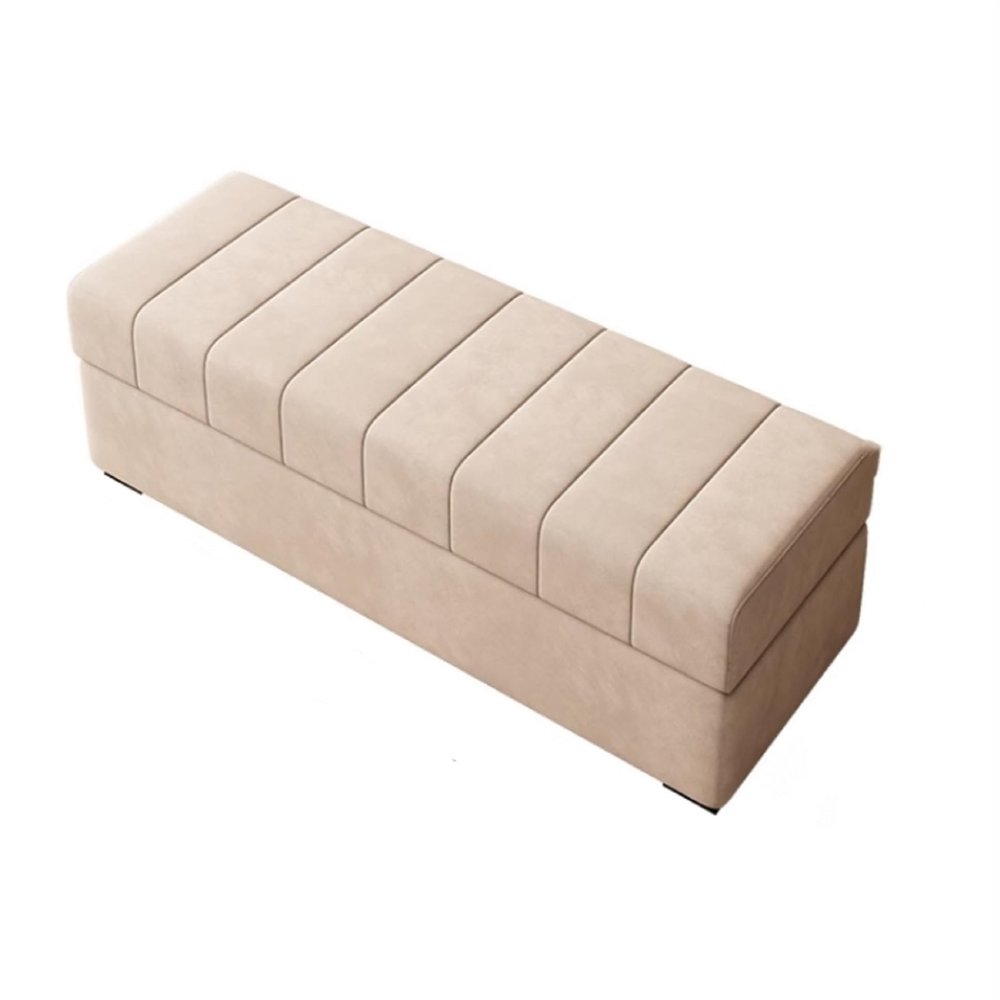 CSYKWBN Rectangular Shoe Change Storage Storage Sofa Stool Clothing Store Cloakroom Lounge Area Bedroom Bed Bed End Stool, Grey, DFGR68
