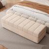 CSYKWBN Rectangular Shoe Change Storage Storage Sofa Stool Clothing Store Cloakroom Lounge Area Bedroom Bed Bed End Stool, Grey, DFGR68 view 2
