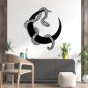 Aportif Snake and Moon Metal Wall Art, Moon Wall Decor, Snake Metal Wall Decor, Witchy Artwork, Boho Decorations, Bathroom Wall Art (Gold, 19"x21" | 47x54cm) view 2