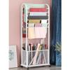 Zfmnoyev Large Metal Ribbon Rack with Wheels, 140cm Tall Scarf Ribbon Satin Rack, Roll Storage/Gift Warp Paper Organizer Holder, Spools Dispenser Movable Cart(White,100x30x140cm) view 1