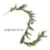 Christmas Artificial Cedar Vine, Simulation Hanging Fake Plant Garland for Xmas Winter Home Window Wall Wedding Party Background Garden Yard Decoration (300 cm) view 2