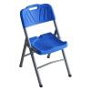 Folding Chairs, Indoor Outdoor Plastic Commercial Stackable Foldable Guest Chairs for Indoor and Outdoor, Wedding, Party, Restaurant, Meeting Room, Patio and Garden (1 Pack)(Blue) view 1