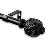 City Chic Curtain Rod 84-120 Inch Black - Modern Home Decor Hardware view 1