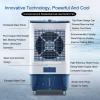 Swamp Cooler, Portable Air Conditioner, 3 in 1 Evaporative Air Cooler, 4 Speeds Modes Cooling Fan, 45 L Water Tank for Home, Office, Workshop, Outdoor view 2
