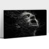 3D Wall Art for Bedroom 3D Metal Effect Shout Posture Wall Art Decor for Living Room, Modern Abstract Grey Black and White Canvas Prints Poster Pictures Paintings for Wall Decorations 12"x18" view 1