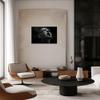 3D Wall Art for Bedroom 3D Metal Effect Shout Posture Wall Art Decor for Living Room, Modern Abstract Grey Black and White Canvas Prints Poster Pictures Paintings for Wall Decorations 12"x18" view 3