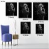 3D Wall Art for Bedroom 3D Metal Effect Shout Posture Wall Art Decor for Living Room, Modern Abstract Grey Black and White Canvas Prints Poster Pictures Paintings for Wall Decorations 12"x18" view 4