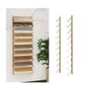 GRRICEPL Floor Tile Display Stand, Large Wall-Mounted Sample Rack, Sample Door Stand, Wall Covering Display Stand, Skateboard Storage Rack(Gold,140x20.5cm) view 1
