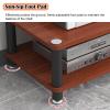 47 Inch TV Media Stand with Storage 1 2 3 4 Layer, Living Room Entertainment Center Furniture Audio Racks Tower/ Stereo Components Cabinet, Home Theater Video Game Console Shelf(White,30cm/11.8in (2 t view 4