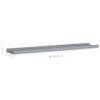 MINERWALL Wall Shelves & Ledges Picture Frame Ledge Shelves 2 pcs Gray 31.5"x3.5"x1.2" MDF,Includes Two Wall Shelves Home Dcor view 2