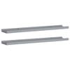MINERWALL Wall Shelves & Ledges Picture Frame Ledge Shelves 2 pcs Gray 31.5"x3.5"x1.2" MDF,Includes Two Wall Shelves Home Dcor view 3