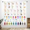 Alphabet ABC Kids Curtains,Cartoon Rainbow Cute Animal Colorful ABC Educational Curtain for Bedroom Living Room Nursery Window Treatments,Gute Pupil Students Learning Tools Drapes,42x45 Inch view 1