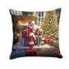 Caroline's Treasures Moments with Santa Christmas Throw Pillow, 14Hx14W, Weimaraner 4165 view 1