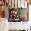 Caroline's Treasures Moments with Santa Christmas Throw Pillow, 14Hx14W, Weimaraner 4165 view 3