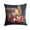 Caroline's Treasures Moments with Santa Christmas Throw Pillow, 14Hx14W, Tibetan Spaniel 4162 view 1