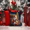 Caroline's Treasures Moments with Santa Christmas Throw Pillow, 14Hx14W, Tibetan Spaniel 4162 view 2