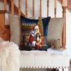 Caroline's Treasures Moments with Santa Christmas Throw Pillow, 14Hx14W, Tibetan Spaniel 4162 view 3