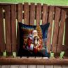 Caroline's Treasures Moments with Santa Christmas Throw Pillow, 14Hx14W, Tibetan Spaniel 4162 view 4