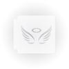 Generic Angel Wings 783-C086 Stencil (2 inch), White view 1