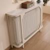 MTSYXYM Radiator Cover Cabinet Shelf,Vented Safety steam Decorative Radiator Cover,Heating Cover Cabinet,Creative Hollow Design, Adjustable Foot Pads,for Home Living Room Bedroom.(100 * 25 * 90cm) view 1
