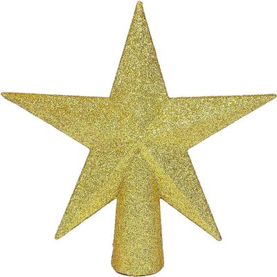 YYCRAFT Glitter Star Tabletop Tree Topper Christmas Decoration-4 Inch,Gold
