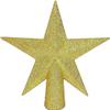 YYCRAFT Glitter Star Tabletop Tree Topper Christmas Decoration-4 Inch,Gold view 1