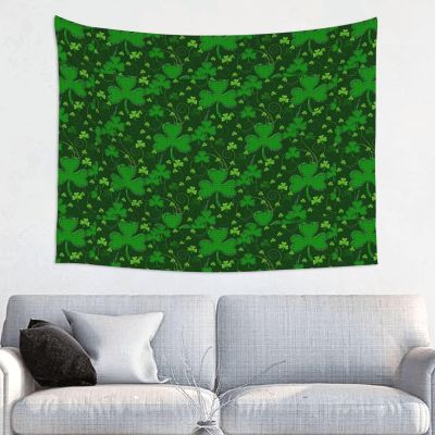 LIXLZH background st patrick's day glitter Print Wall Tapestry Personalized Funny Backdrop Bedroom Wall Hanging Art Decor Tapestry