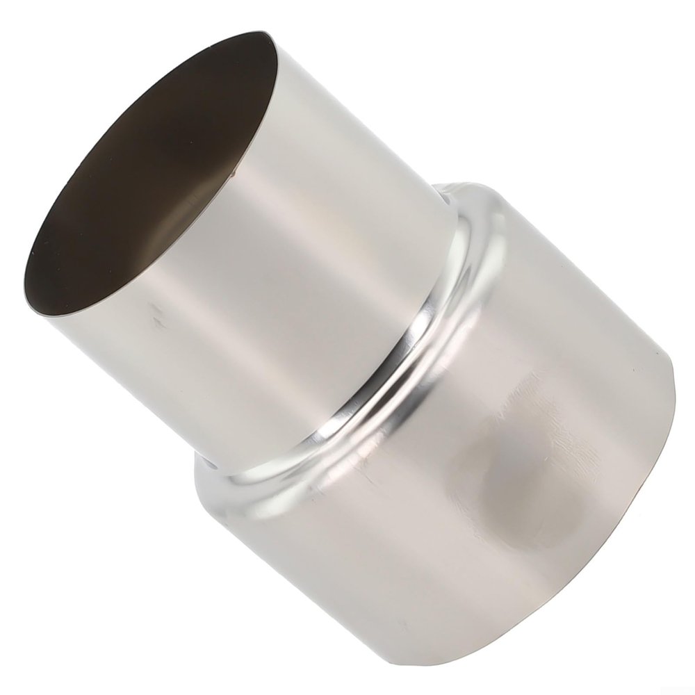Stainless Steel Stove Pipe Reducer, Chimney Flue Liner Reducer Conversion Joint, Chimney Adaptor Stove Pipe Hose Tube Connector For Water Heaters Fireplaces Outdoor Camping Wood Stove(60mm/50mm)