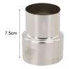 Stainless Steel Stove Pipe Reducer, Chimney Flue Liner Reducer Conversion Joint, Chimney Adaptor Stove Pipe Hose Tube Connector For Water Heaters Fireplaces Outdoor Camping Wood Stove(60mm/50mm) view 3