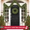 6 Ft Realistic Christmas Garland,Natural Droopy,Soft Bendable Cedar Garland, Lifelike Garland Christmas Decorations,Christmas Garland for Mantle Table Fireplace Stairs Christmas Decorations Indoor view 3