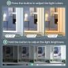 TIFULLHOME 16x24 Inch Medicine Cabinet with Lights, Lighted Medicine Cabinet with Mirror, AL Alloy Frame, Hardwired, Recessed or Wall Mount, 3 Light Colors/Dimmable/Defog,2 Outlets&USBs, 2 Shelves view 3