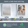 TIFULLHOME 16x24 Inch Medicine Cabinet with Lights, Lighted Medicine Cabinet with Mirror, AL Alloy Frame, Hardwired, Recessed or Wall Mount, 3 Light Colors/Dimmable/Defog,2 Outlets&USBs, 2 Shelves view 4