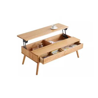 YOUQUEEN Coffeetable All Solid Wood Lifting Coffee Table Oak Nordic Simple Living Room Multifunctional Tea Table Modern Dining Table Coffee Tables for Living Room