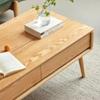 YOUQUEEN Coffeetable All Solid Wood Lifting Coffee Table Oak Nordic Simple Living Room Multifunctional Tea Table Modern Dining Table Coffee Tables for Living Room view 3