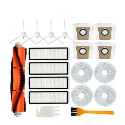 YUGHKBN Compatible for Xiaomi Sweeping Robot X10+/X10 Plus B101GL Spare Parts Accessories Main Brush Side Brush Hepa Filter Dust Collection Bag Mop Cloth Wiping Floor Cloth(B)