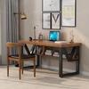 Computer Desk with Bottom Bookshelves, Home Office Desk Solid Wood Writing Desk Modern Student Study Table Computer Workstation(47 Inch) view 3