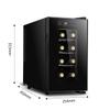 Dntum 8 Bottles Wine Cellars Constant Temperature Wine Cellar 23L Wine Cabinet,with Shelves and LED Lighting,11~18C,Multiple Styles view 2