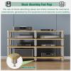 HDYZJQ Home Theater AV Display Rack Heavy Duty, Audio Component Cabinet/Media Stereo Stand Equipment Shelf, 2 3 4 Tier Wooden Audio Equipment Organizer Shelf(Beige,120x48x63cm) view 4