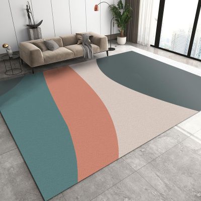 Abstract Colorful Lines Area Rugs, Striped Geometric Art Soft Washable Carpet, Easy Clean Rug for Boys and Girls Nursery Bed Living Room Carpets Nursery Decor Rugs 4ftx6ft