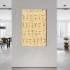 UTWDDCC Egyptian Hieroglyphic Alphabet Poster,Ancient Egypt History Poster (1) Canvas Painting Posters And Prints Wall Art for Living Room Bedroom Decor 08x12inch(20x30cm), Unframe-style view 3