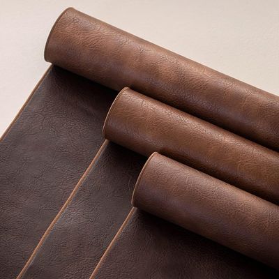 JYDQMOLS Waterproof PU Leather Table Runner Leather Table Runner Brown, Rustic Heat Resistant Table Mat for Desk Extra Large, Laptop Keyboard Mouse Pad, Desk Top Protector Mat(33x80cm(13"x31.5"))