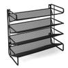HOANYNGX Four Multi-Functional Shelves Countertop Household Spice Racksin Cabinet Spice RackSuitable for Countertops, Cabinets Or Wall Mounting, Black Colour(Small Size) view 1