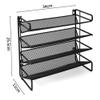 HOANYNGX Four Multi-Functional Shelves Countertop Household Spice Racksin Cabinet Spice RackSuitable for Countertops, Cabinets Or Wall Mounting, Black Colour(Small Size) view 2