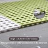 11.8x11.8IN Bathroom stitching non-slip shower mat,bathroom mat non-slip TPE interlocking floor, children's splicing floor mat,Shower Room Floor Mat Toilet bathroom hollow non-slip mat.(B+P,(20 pieces view 3