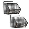 HOANYNGX Storage Basket No Punch Cabinet Spice RackSpace Saving Spice RacksAdjustable Hanging Spice Rack Storage for Kitchen Food Cabinets, Dual Purpose Spice Racks(Black Single Grid (2-Pack)) view 1