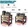 Small Stereo Receiver Stand For Home Audio, Multifunctional Center Entertainment Media Speaker Video CD Player Turntable Furniture Stand, Game Console Component Storage Unit For Living Recording Room( view 2