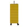 LVLDAWA Floor Stand Styling Sation Salon Cabinet Barber Shop Tool Storage Trolley Cart with Wheels, Rolling Hairdressin Tools Organizer Equipments for Retail Stores(Yellow,31.7x41.7x125.5cm) view 1