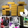 LVLDAWA Floor Stand Styling Sation Salon Cabinet Barber Shop Tool Storage Trolley Cart with Wheels, Rolling Hairdressin Tools Organizer Equipments for Retail Stores(Yellow,31.7x41.7x125.5cm) view 4